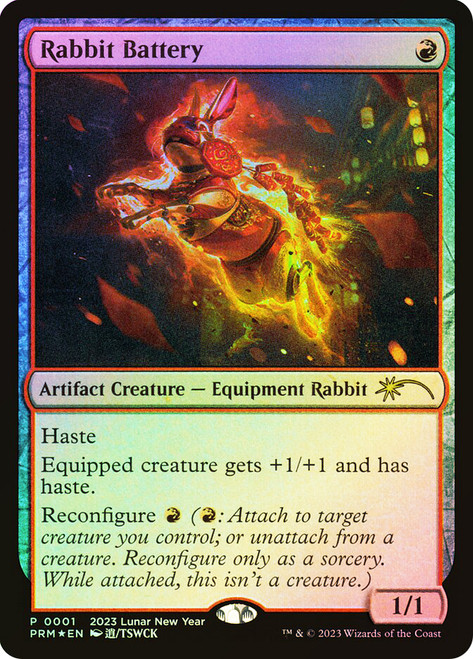 Rabbit Battery (Lunar New Year)\nPromo: General\nSingle\nMagic The Gathering