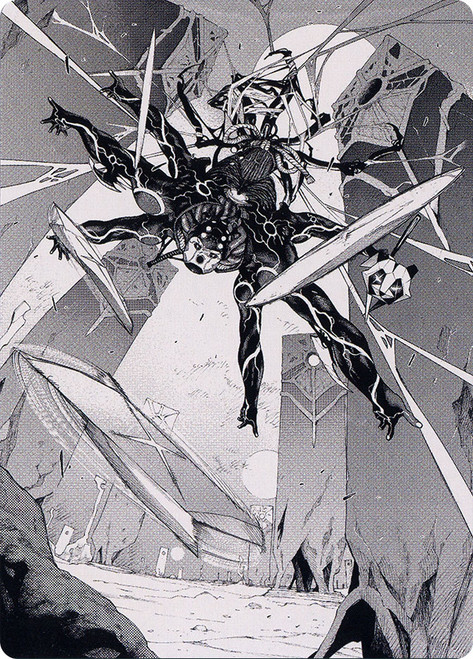 {Kaito, Dancing Shadow Art Card} (#78)\nArt Series: Phyrexia: All Will Be One\nSingle\nMagic The Gathering