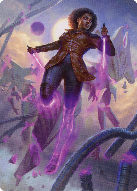 {Kaya, Intangible Slayer Art Card}\nArt Series: Phyrexia: All Will Be One\nSingle\nMagic The Gathering