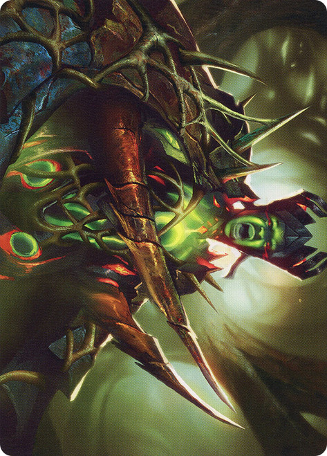 {Maze's Mantle Art Card}\nArt Series: Phyrexia: All Will Be One\nSingle\nMagic The Gathering