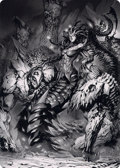 {Vraska, Betrayal's Sting Art Card}\nArt Series: Phyrexia: All Will Be One\nSingle\nMagic The Gathering