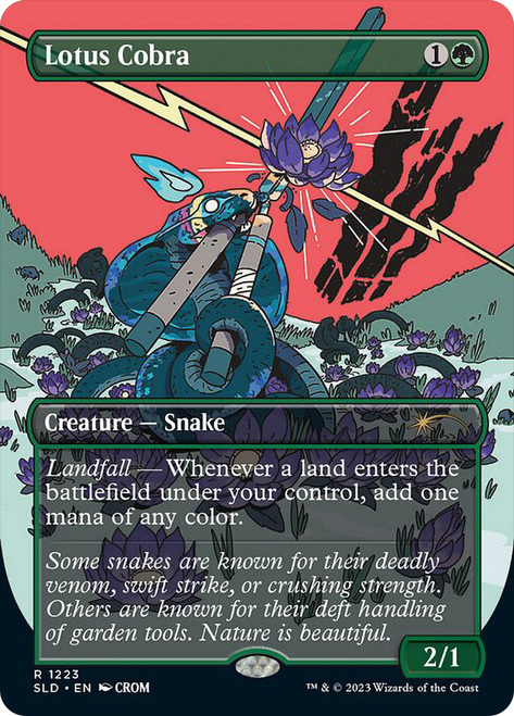 Lotus Cobra (Secret Lair) (Borderless)\nPromo: General\nSingle\nMagic The Gathering