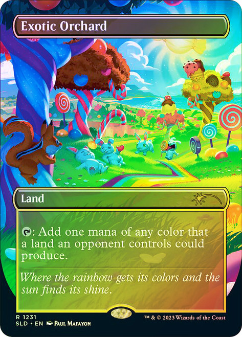 Exotic Orchard (Secret Lair) (Borderless)\nPromo: General\nSingle\nMagic The Gathering