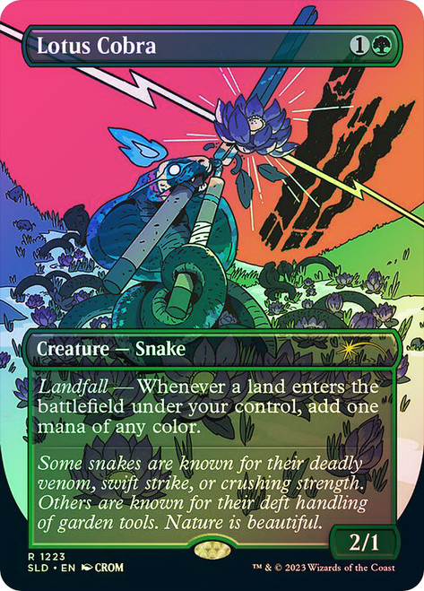 Lotus Cobra (Secret Lair) (Borderless)\nPromo: General\nSingle\nMagic The Gathering