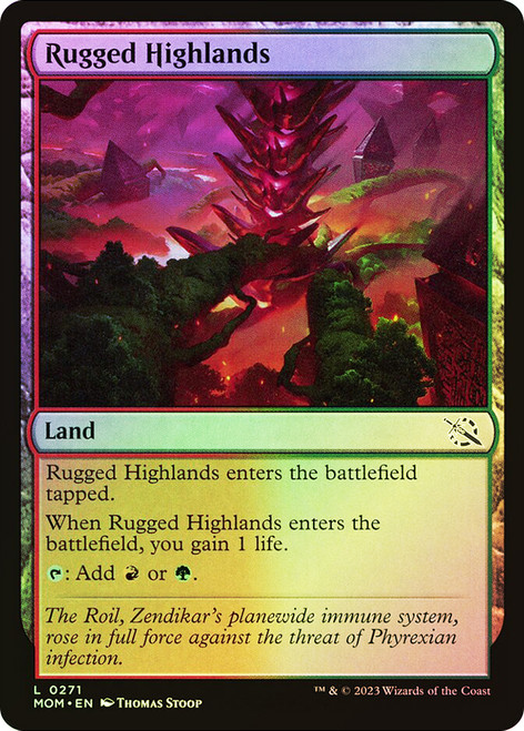 Rugged Highlands\nMarch of the Machine\nSingle\nMagic The Gathering