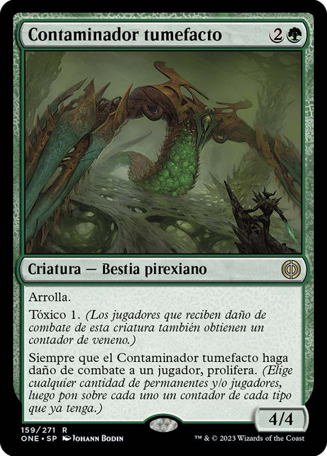 Bloated Contaminator\nPhyrexia: All Will Be One - Spanish\nSingle\nMagic The Gathering