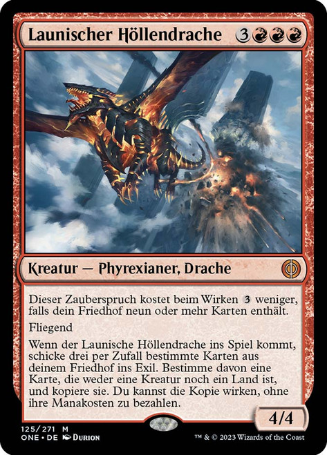 Capricious Hellraiser\nPhyrexia: All Will Be One - German\nSingle\nMagic The Gathering