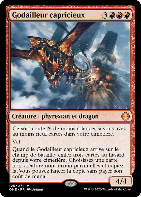 Capricious Hellraiser\nPhyrexia: All Will Be One - French\nSingle\nMagic The Gathering