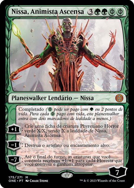 Nissa, Ascended Animist\nPhyrexia: All Will Be One - Portuguese\nSingle\nMagic The Gathering