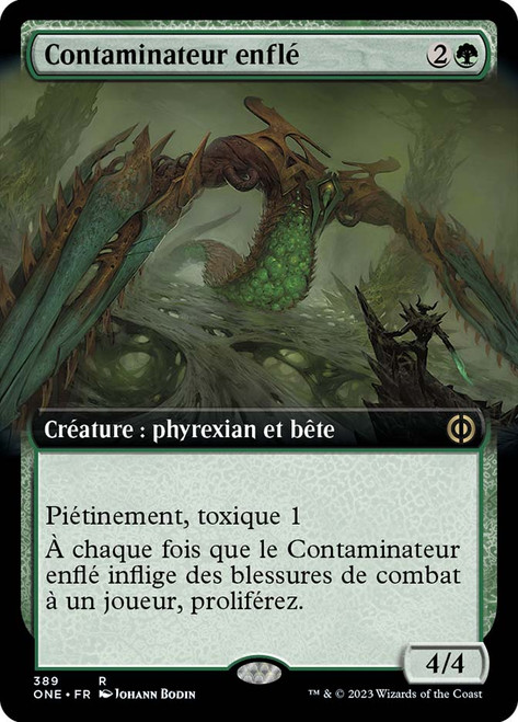 Bloated Contaminator (Extended Art)\nPhyrexia: All Will Be One - Variants - French\nSingle\nMagic The Gathering