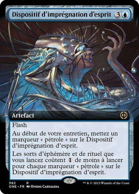 Mindsplice Apparatus (Extended Art)\nPhyrexia: All Will Be One - Variants - French\nSingle\nMagic The Gathering