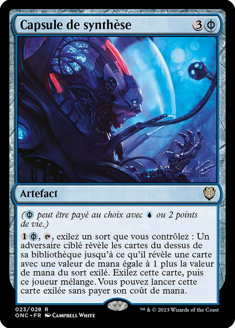 Synthesis Pod\nPhyrexia: All Will Be One Commander - French\nSingle\nMagic The Gathering