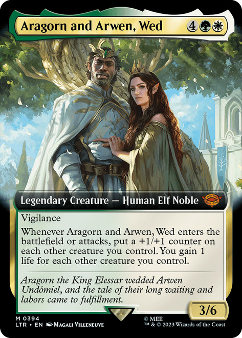 Aragorn and Arwen, Wed (Extended Art)\nThe Lord of the Rings - Variants\nSingle\nMagic The Gathering