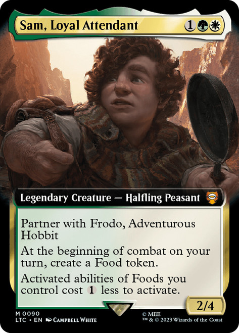 Sam, Loyal Attendant (Extended Art)\nThe Lord of the Rings Commander - Variants\nSingle\nMagic The Gathering
