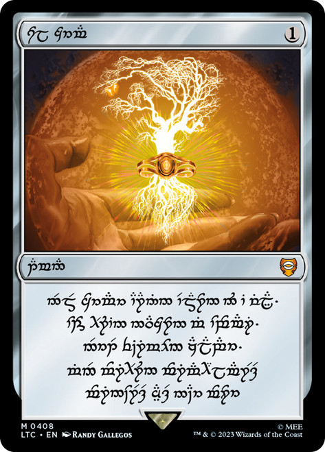 Sol Ring (Elven) (#408)\nThe Lord of the Rings Commander\nSingle\nMagic The Gathering