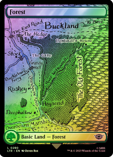 Forest (#280) (Full Art)\nThe Lord of the Rings\nSingle\nMagic The Gathering