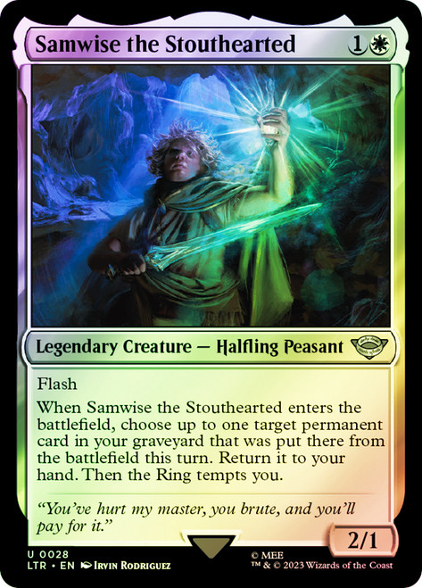 Samwise the Stouthearted\nThe Lord of the Rings\nSingle\nMagic The Gathering