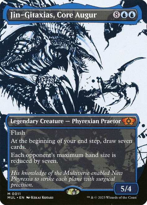 Jin-Gitaxias, Core Augur (Borderless) (Showcase)\nMultiverse Legends\nSingle\nMagic The Gathering
