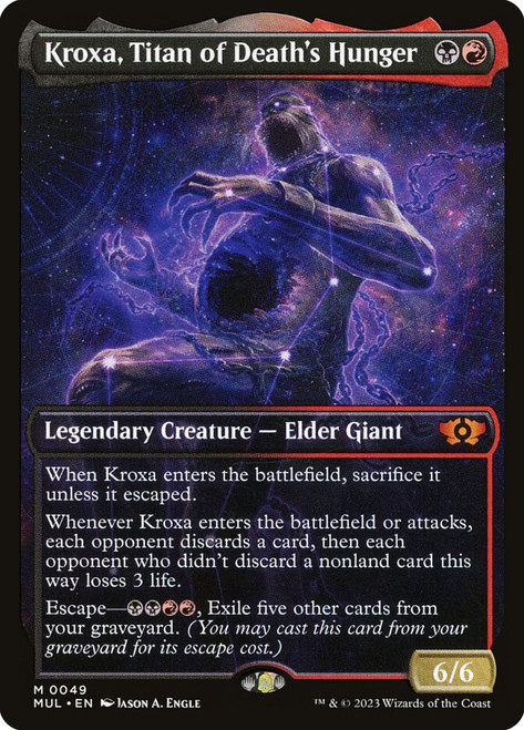 Kroxa, Titan of Death's Hunger (Showcase)\nMultiverse Legends\nSingle\nMagic The Gathering