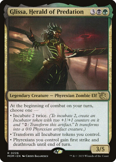 Glissa, Herald of Predation\nMarch of the Machine\nSingle\nMagic The Gathering