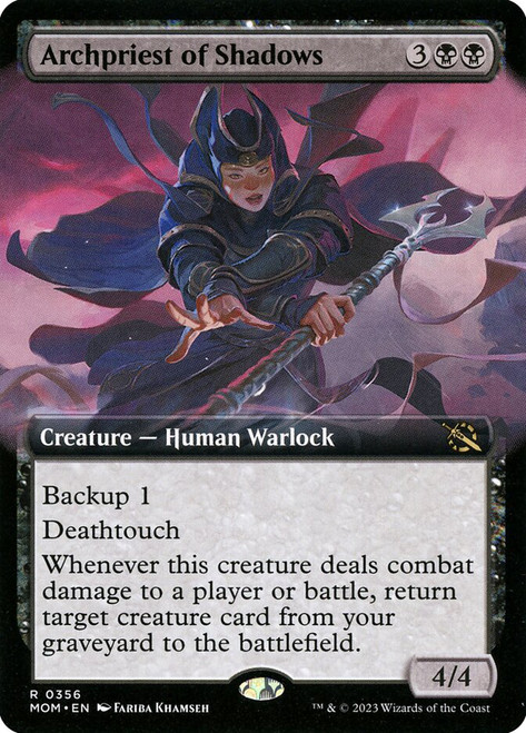 Archpriest of Shadows (Extended Art)\nMarch of the Machine - Variants\nSingle\nMagic The Gathering