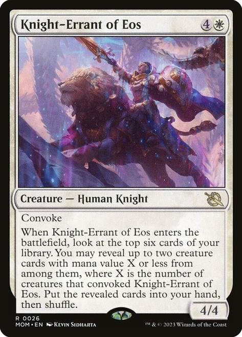 Knight-Errant of Eos\nMarch of the Machine\nSingle\nMagic The Gathering