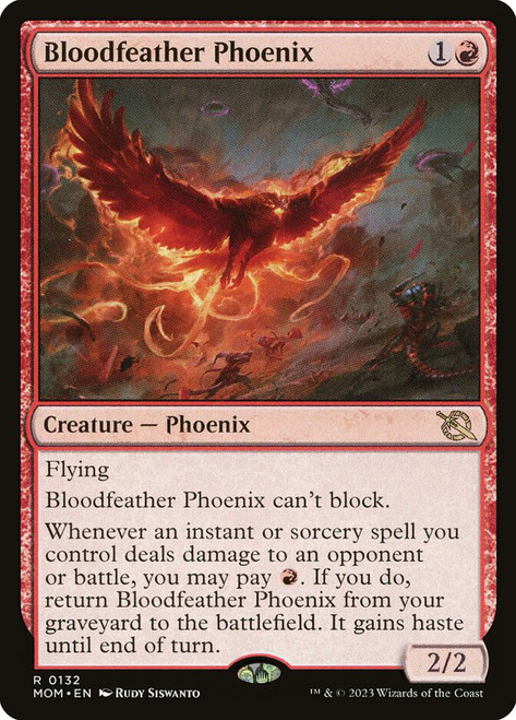 Bloodfeather Phoenix\nMarch of the Machine\nSingle\nMagic The Gathering