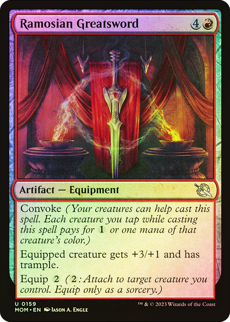 Ramosian Greatsword\nMarch of the Machine\nSingle\nMagic The Gathering