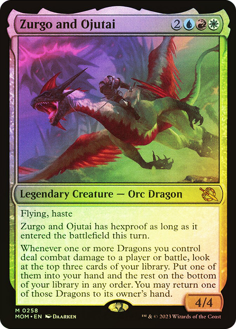 Zurgo and Ojutai\nMarch of the Machine\nSingle\nMagic The Gathering