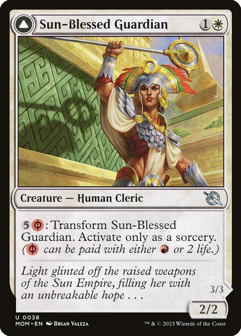 Sun-Blessed Guardian // Furnace-Blessed Conqueror\nMarch of the Machine\nSingle\nMagic The Gathering
