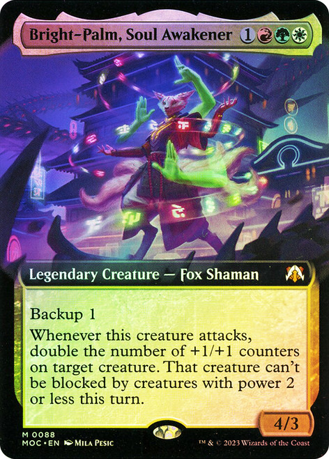 Bright-Palm, Soul Awakener (Extended Art)\nMarch of the Machine Commander - Variants\nSingle\nMagic The Gathering