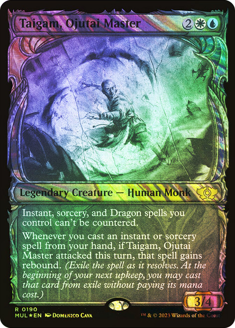 Taigam, Ojutai Master (Showcase) (Halo Foil)\nMultiverse Legends - Alternate Foil\nSingle\nMagic The Gathering