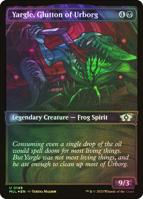 Yargle, Glutton of Urborg (Showcase) (Halo Foil)\nMultiverse Legends - Alternate Foil\nSingle\nMagic The Gathering
