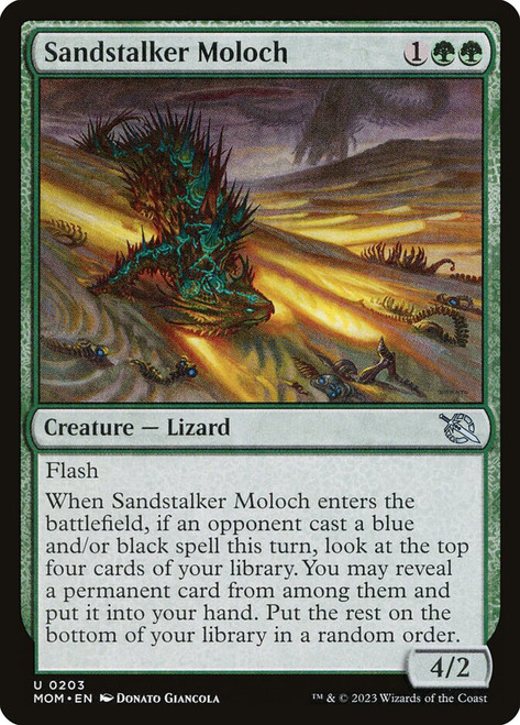 Sandstalker Moloch\nMarch of the Machine\nSingle\nMagic The Gathering