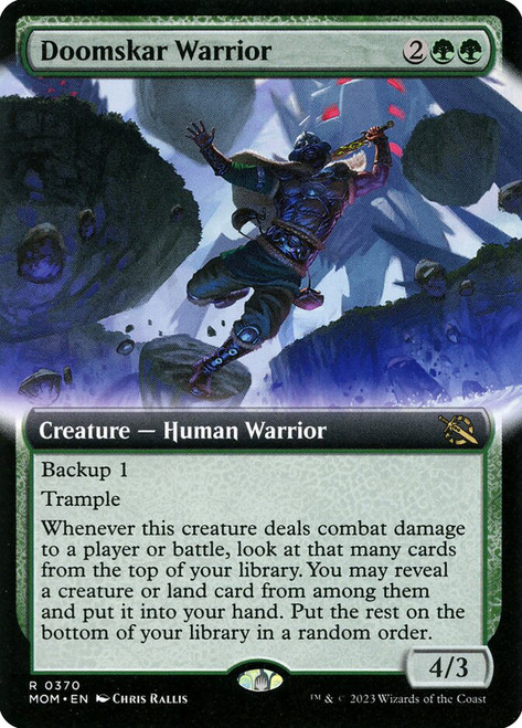 Doomskar Warrior (Extended Art)\nMarch of the Machine - Variants\nSingle\nMagic The Gathering