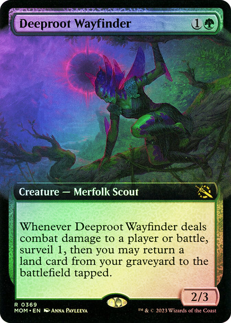Deeproot Wayfinder (Extended Art)\nMarch of the Machine - Variants\nSingle\nMagic The Gathering
