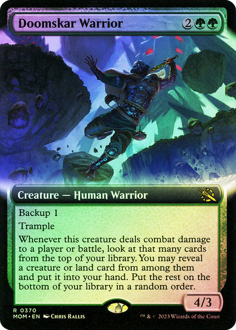 Doomskar Warrior (Extended Art)\nMarch of the Machine - Variants\nSingle\nMagic The Gathering