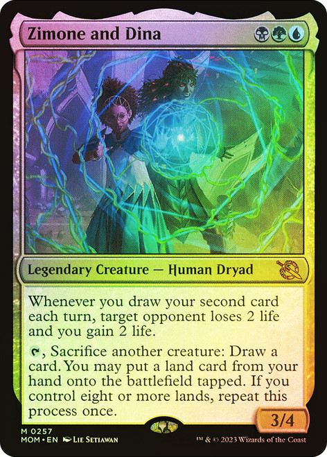 Zimone and Dina\nMarch of the Machine\nSingle\nMagic The Gathering