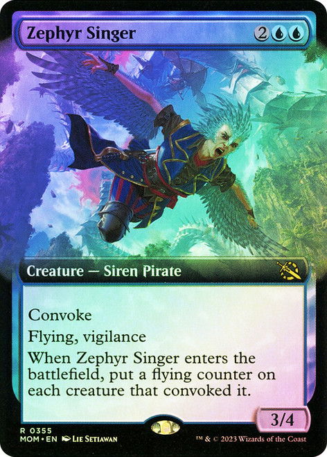 Zephyr Singer (Extended Art)\nMarch of the Machine - Variants\nSingle\nMagic The Gathering