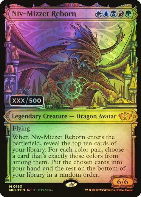 Niv-Mizzet Reborn (Serial Number) (Showcase)\nMultiverse Legends - Serialized\nSingle\nMagic The Gathering