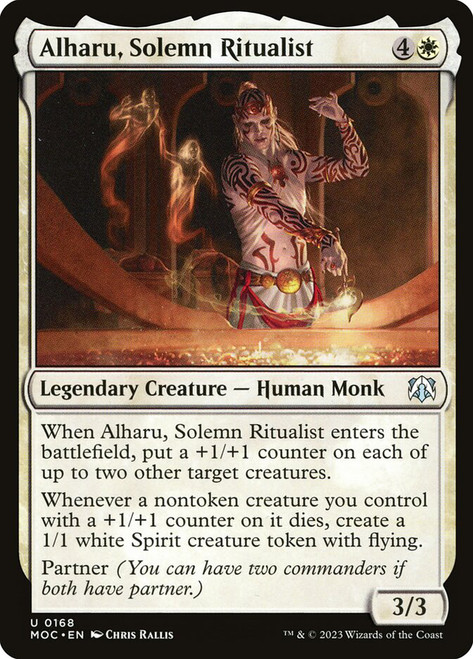 Alharu, Solemn Ritualist\nMarch of the Machine Commander\nSingle\nMagic The Gathering