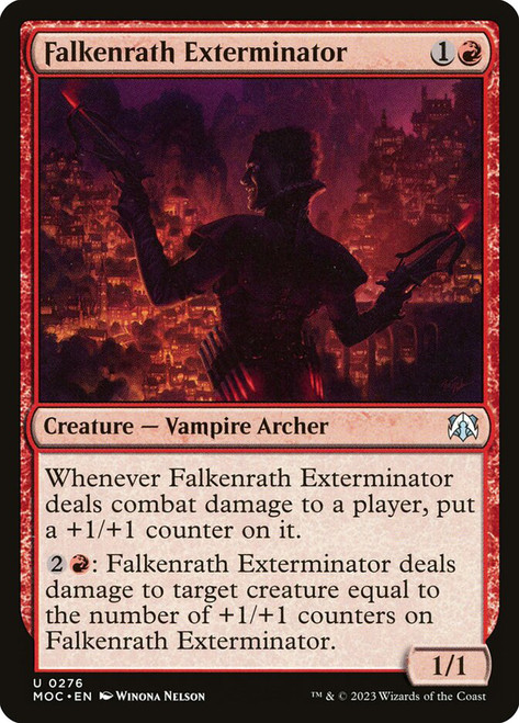 Falkenrath Exterminator\nMarch of the Machine Commander\nSingle\nMagic The Gathering