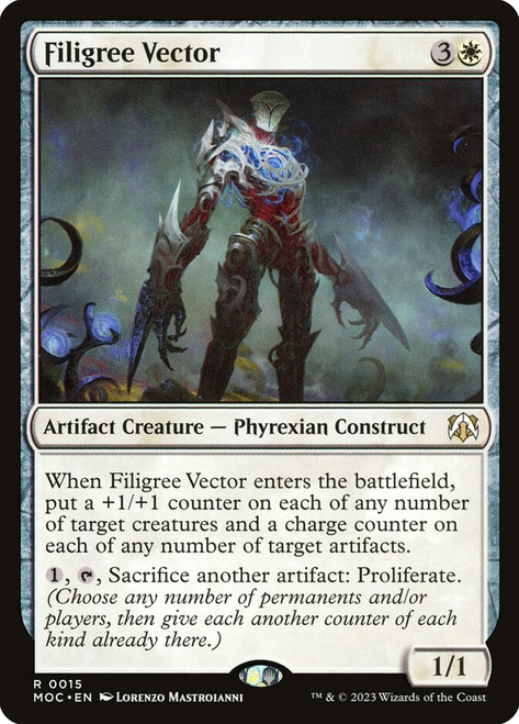 Filigree Vector\nMarch of the Machine Commander\nSingle\nMagic The Gathering