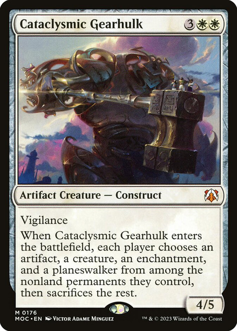 Cataclysmic Gearhulk\nMarch of the Machine Commander\nSingle\nMagic The Gathering