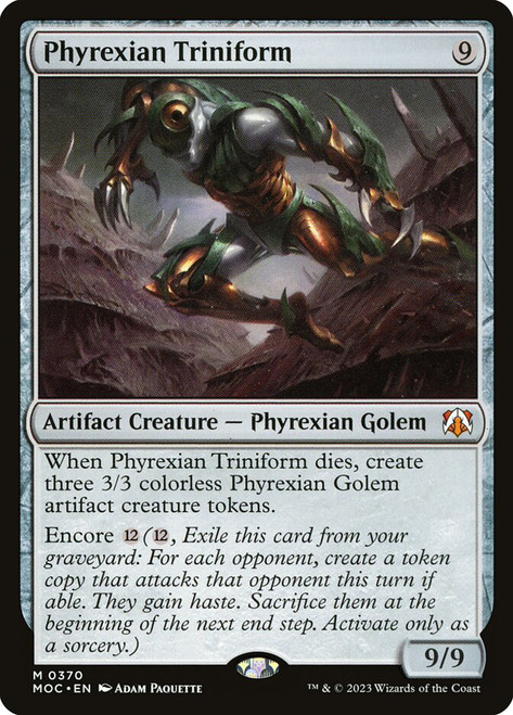 Phyrexian Triniform\nMarch of the Machine Commander\nSingle\nMagic The Gathering