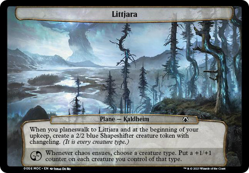 Littjara\nMarch of the Machine Commander Planechase - Planes\nSingle\nMagic The Gathering