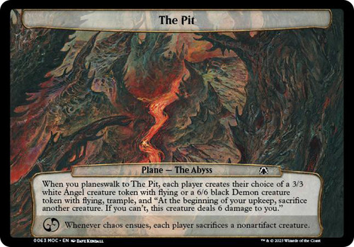 The Pit\nMarch of the Machine Commander Planechase - Planes\nSingle\nMagic The Gathering
