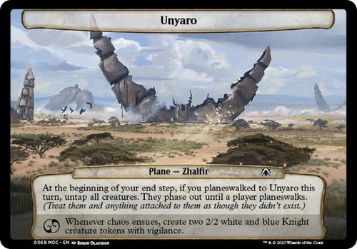 Unyaro\nMarch of the Machine Commander Planechase - Planes\nSingle\nMagic The Gathering