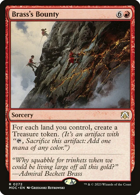Brass's Bounty\nMarch of the Machine Commander\nSingle\nMagic The Gathering