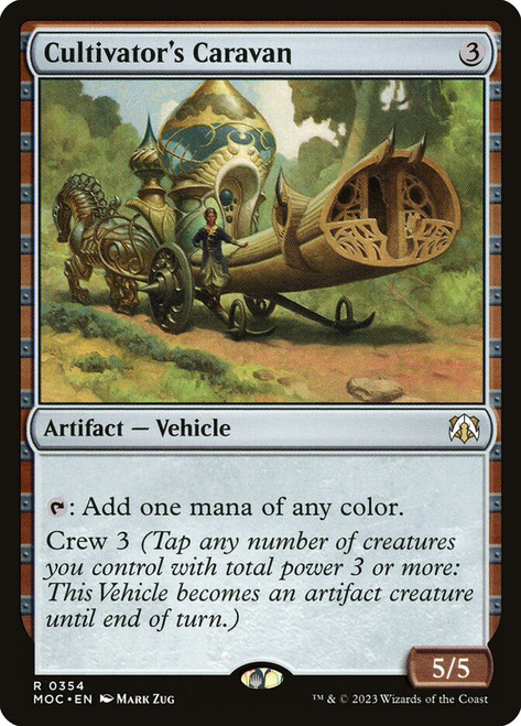 Cultivator's Caravan\nMarch of the Machine Commander\nSingle\nMagic The Gathering